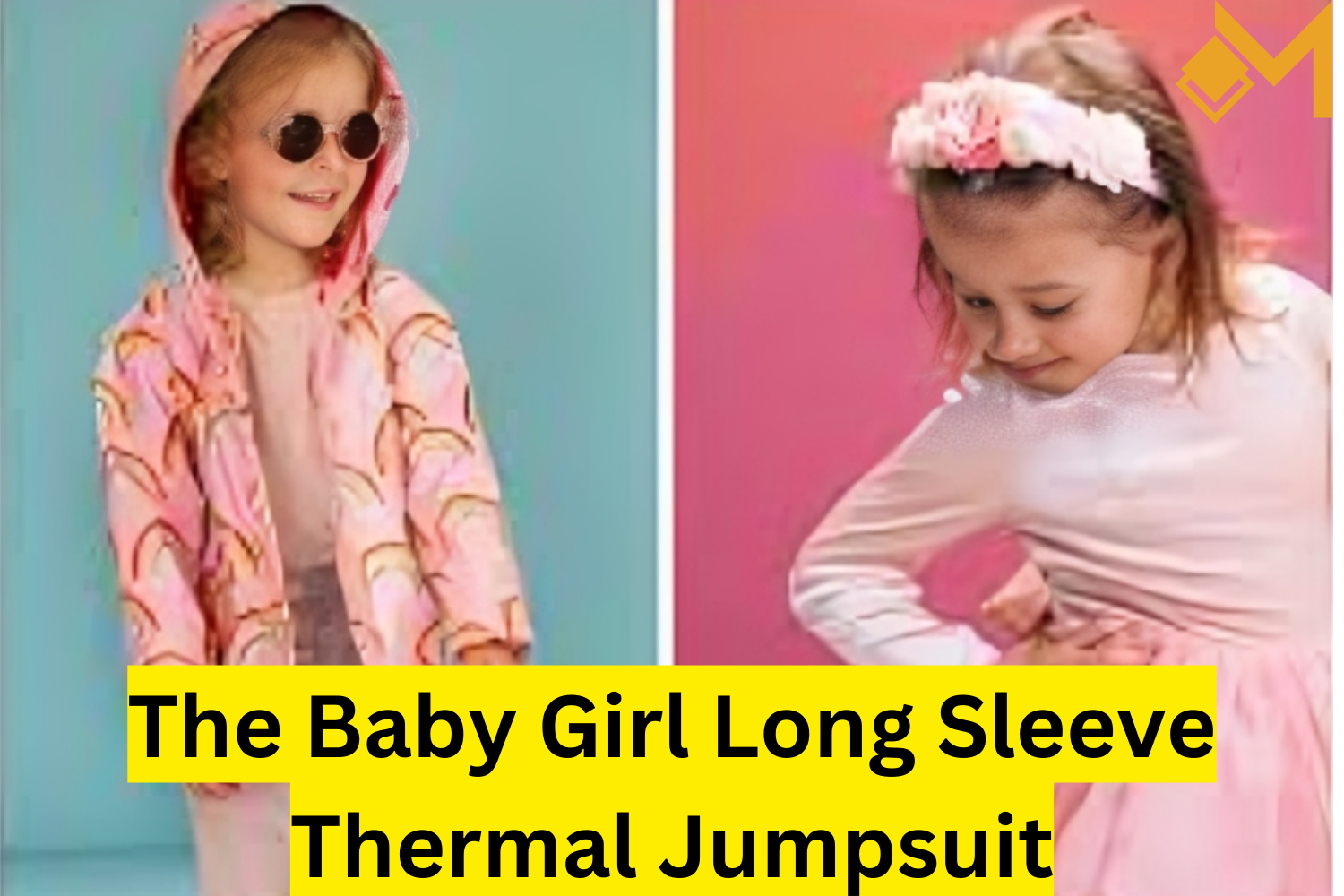 The Baby Girl Long Sleeve Thermal Jumpsuit