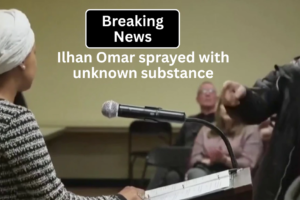 Ilhan Omar sprayed with unknown substance