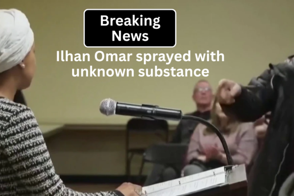 Ilhan Omar sprayed with unknown substance