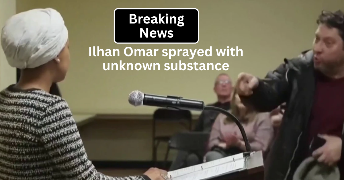 Ilhan Omar sprayed with unknown substance